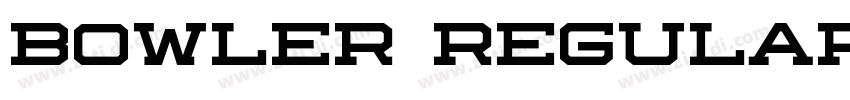 BOWLER Regular字体转换 BOWLER Regular字体转换